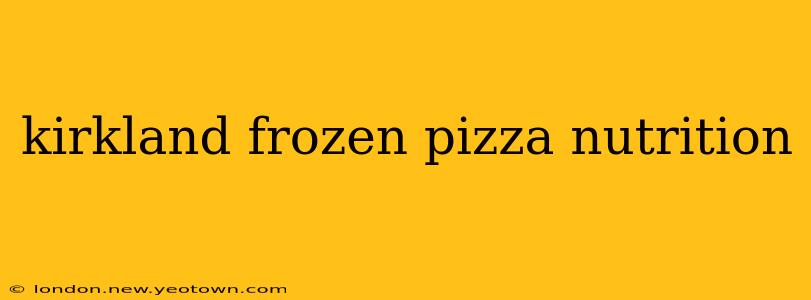 kirkland frozen pizza nutrition