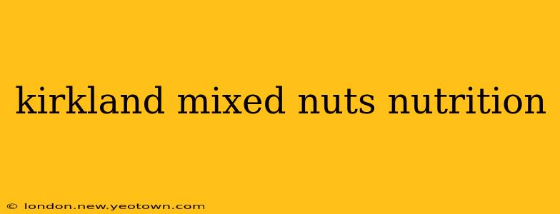 kirkland mixed nuts nutrition