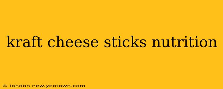 kraft cheese sticks nutrition