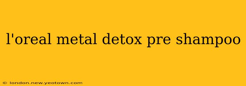 l'oreal metal detox pre shampoo