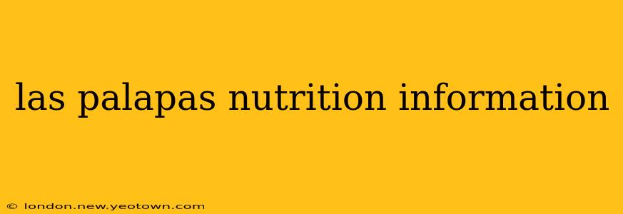 las palapas nutrition information