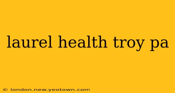 laurel health troy pa