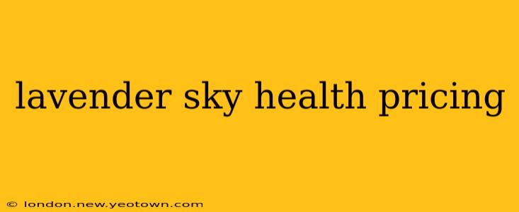 lavender sky health pricing