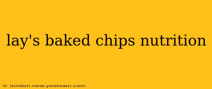 lay's baked chips nutrition