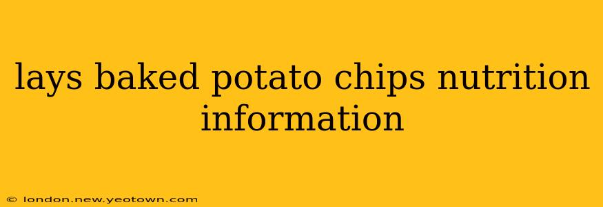 lays baked potato chips nutrition information