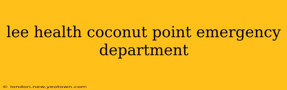 lee health coconut point emergency department