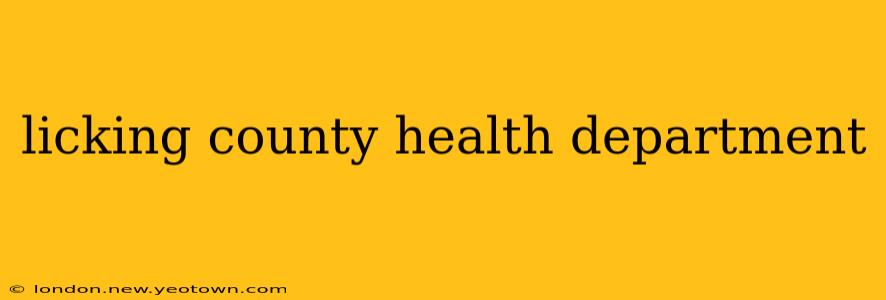 licking county health department