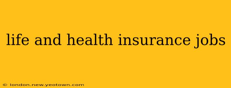 life and health insurance jobs