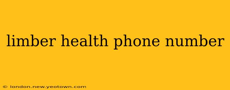 limber health phone number
