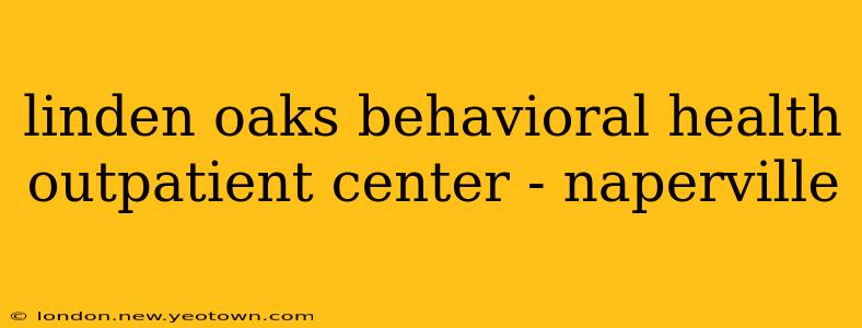 linden oaks behavioral health outpatient center - naperville