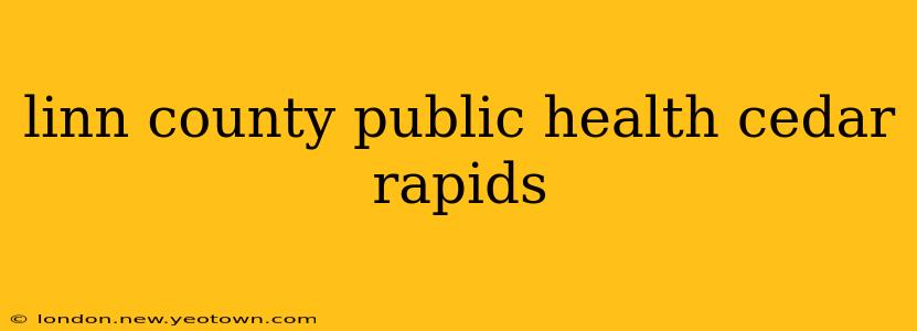 linn county public health cedar rapids