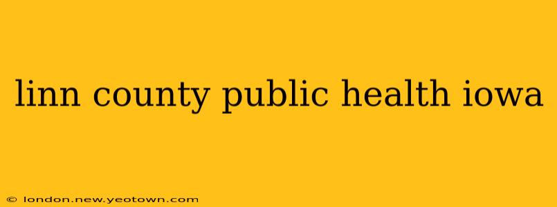 linn county public health iowa