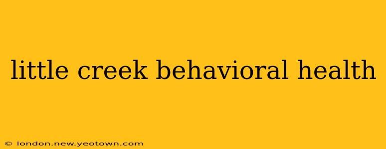 little creek behavioral health