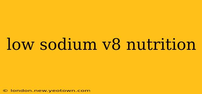 low sodium v8 nutrition