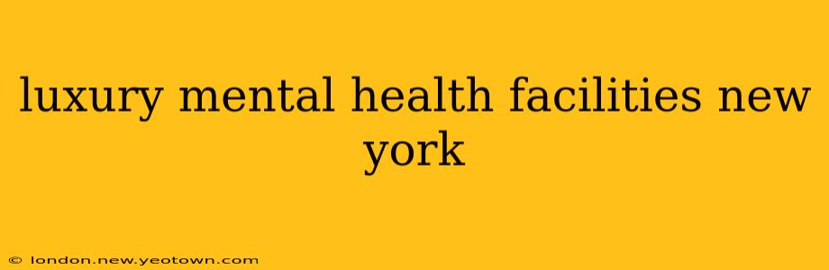 luxury mental health facilities new york