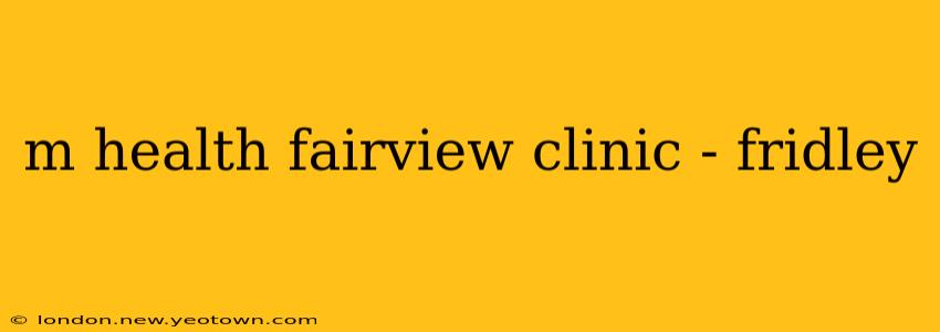 m health fairview clinic - fridley