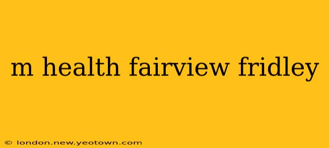 m health fairview fridley