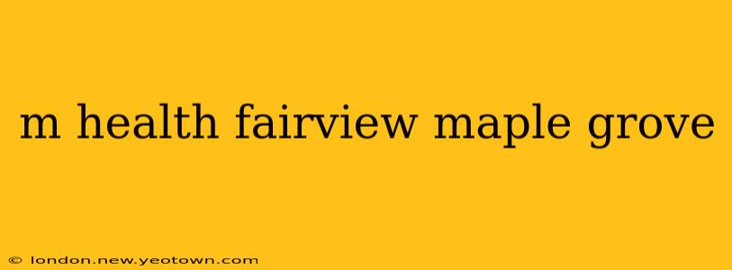 m health fairview maple grove