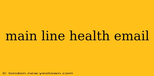 main line health email