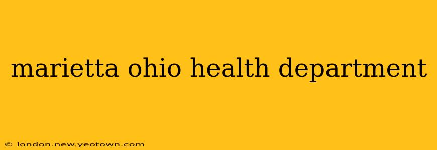 marietta ohio health department