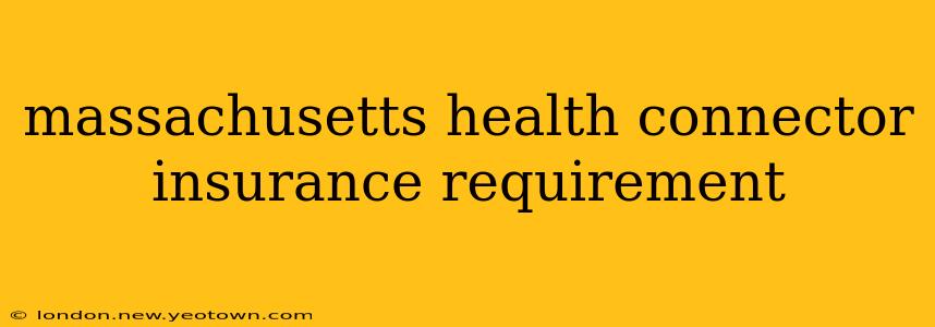 massachusetts health connector insurance requirement