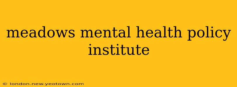meadows mental health policy institute