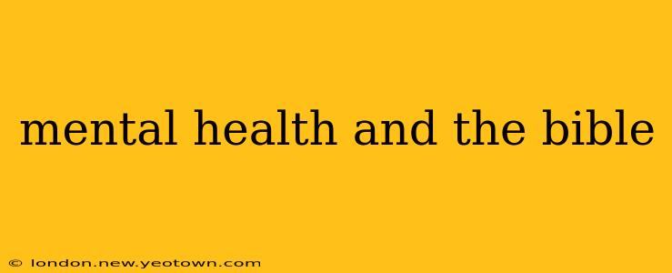 mental health and the bible