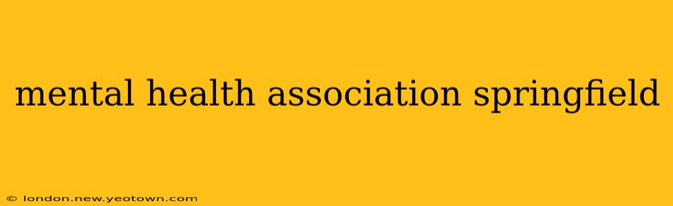 mental health association springfield