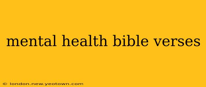 mental health bible verses
