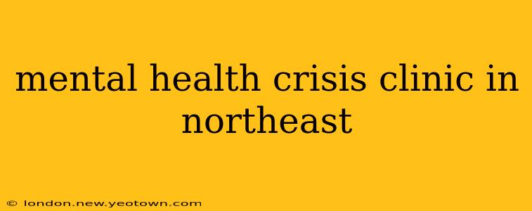 mental health crisis clinic in northeast