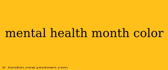mental health month color