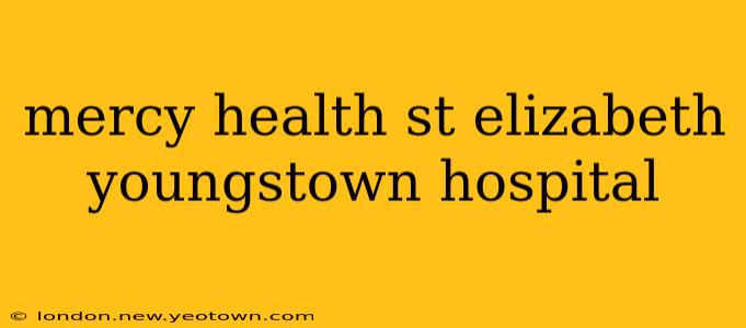 mercy health st elizabeth youngstown hospital