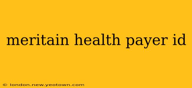 meritain health payer id