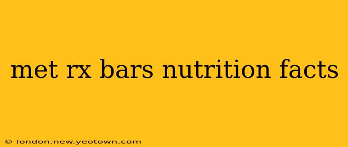 met rx bars nutrition facts