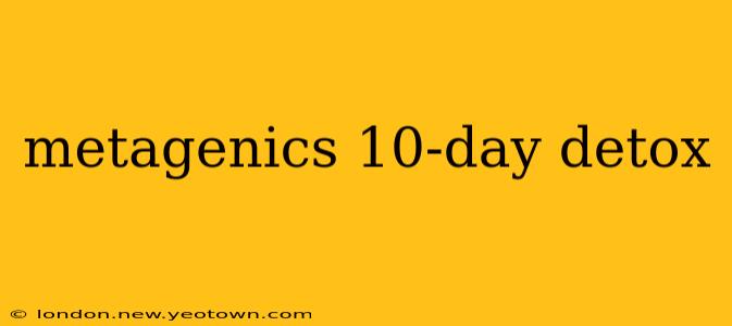 metagenics 10-day detox