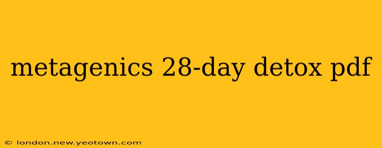 metagenics 28-day detox pdf