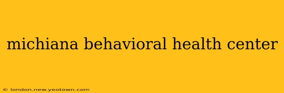 michiana behavioral health center