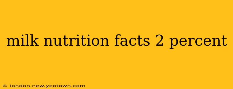milk nutrition facts 2 percent