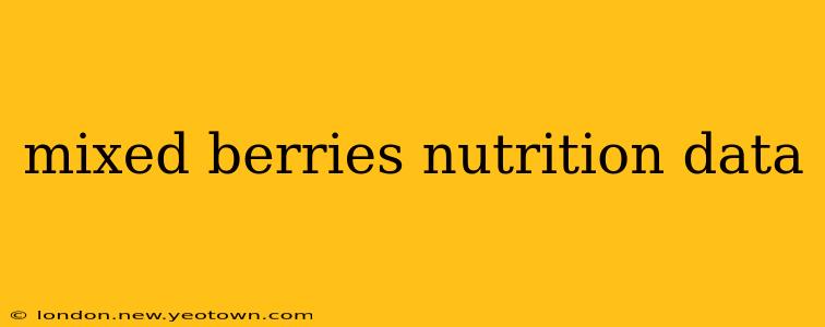 mixed berries nutrition data