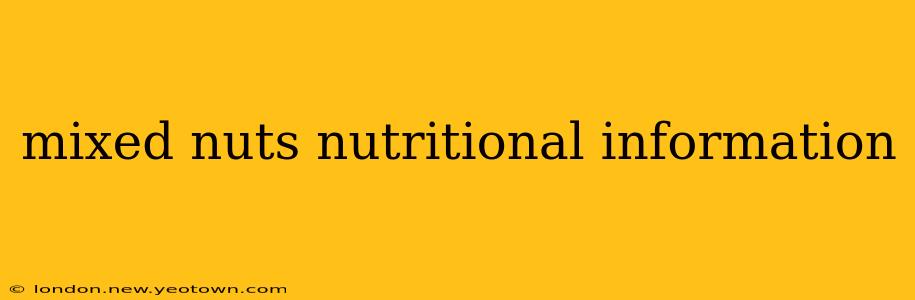 mixed nuts nutritional information