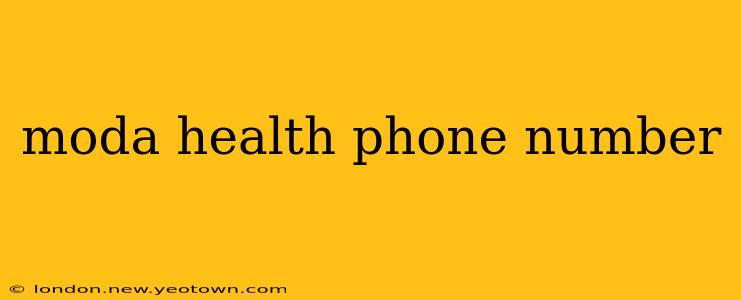 moda health phone number