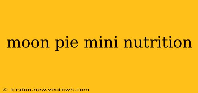 moon pie mini nutrition