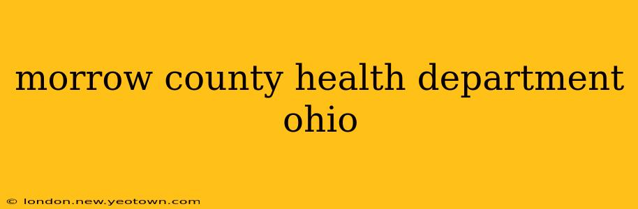 morrow county health department ohio