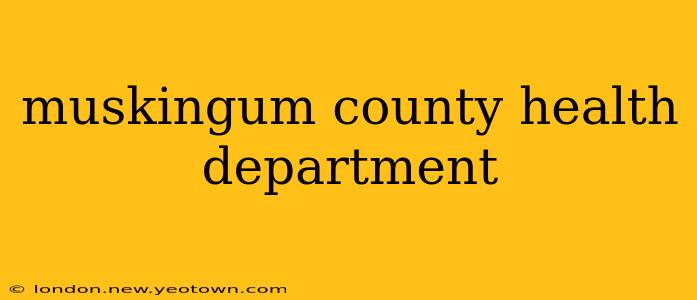 muskingum county health department