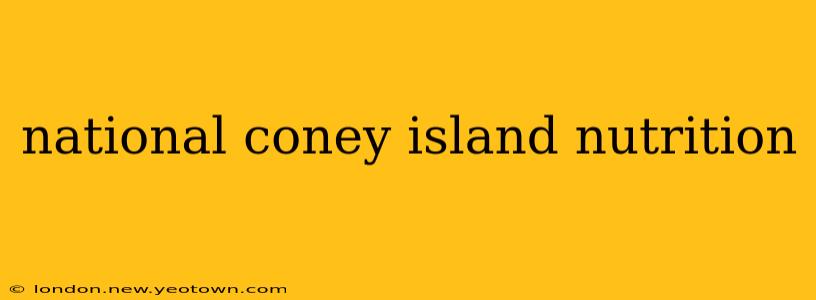 national coney island nutrition