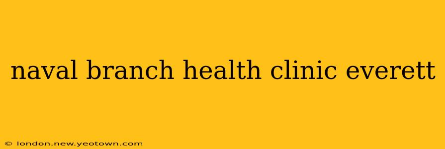naval branch health clinic everett