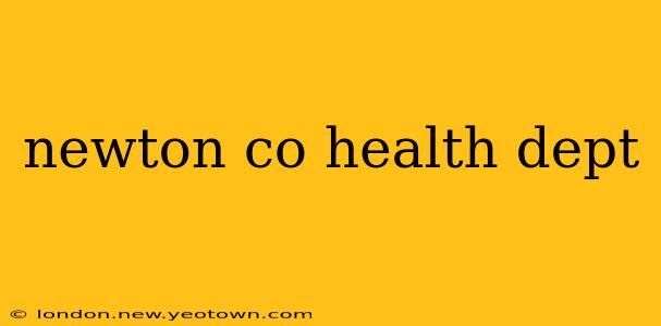 newton co health dept