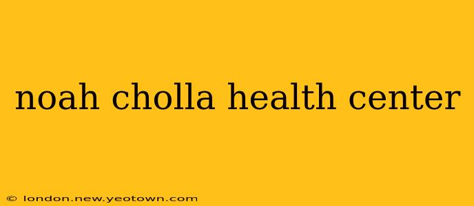 noah cholla health center