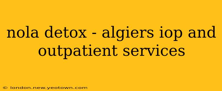nola detox - algiers iop and outpatient services