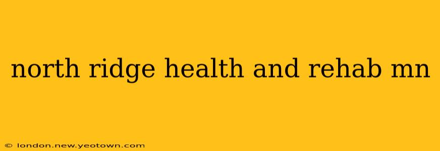 north ridge health and rehab mn